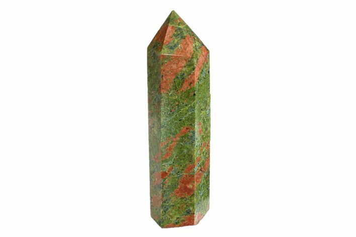 Tall, Polished Unakite Obelisk - South Africa #151853